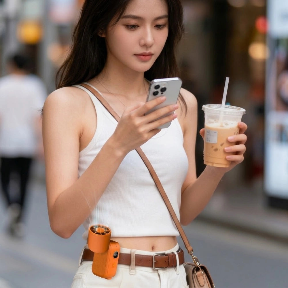 超小型ハンディファン 冷却プレート搭載  携帯扇風機