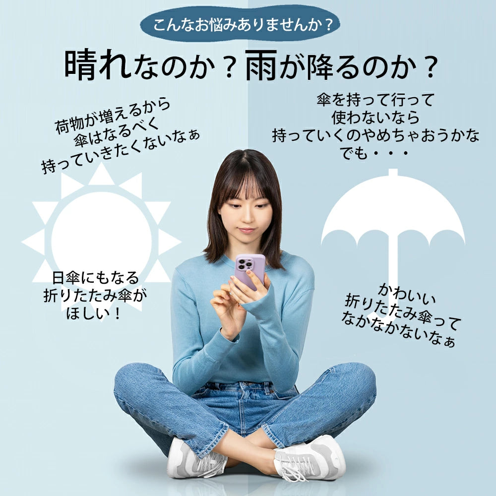 超コンパクト日傘 【完全遮光】